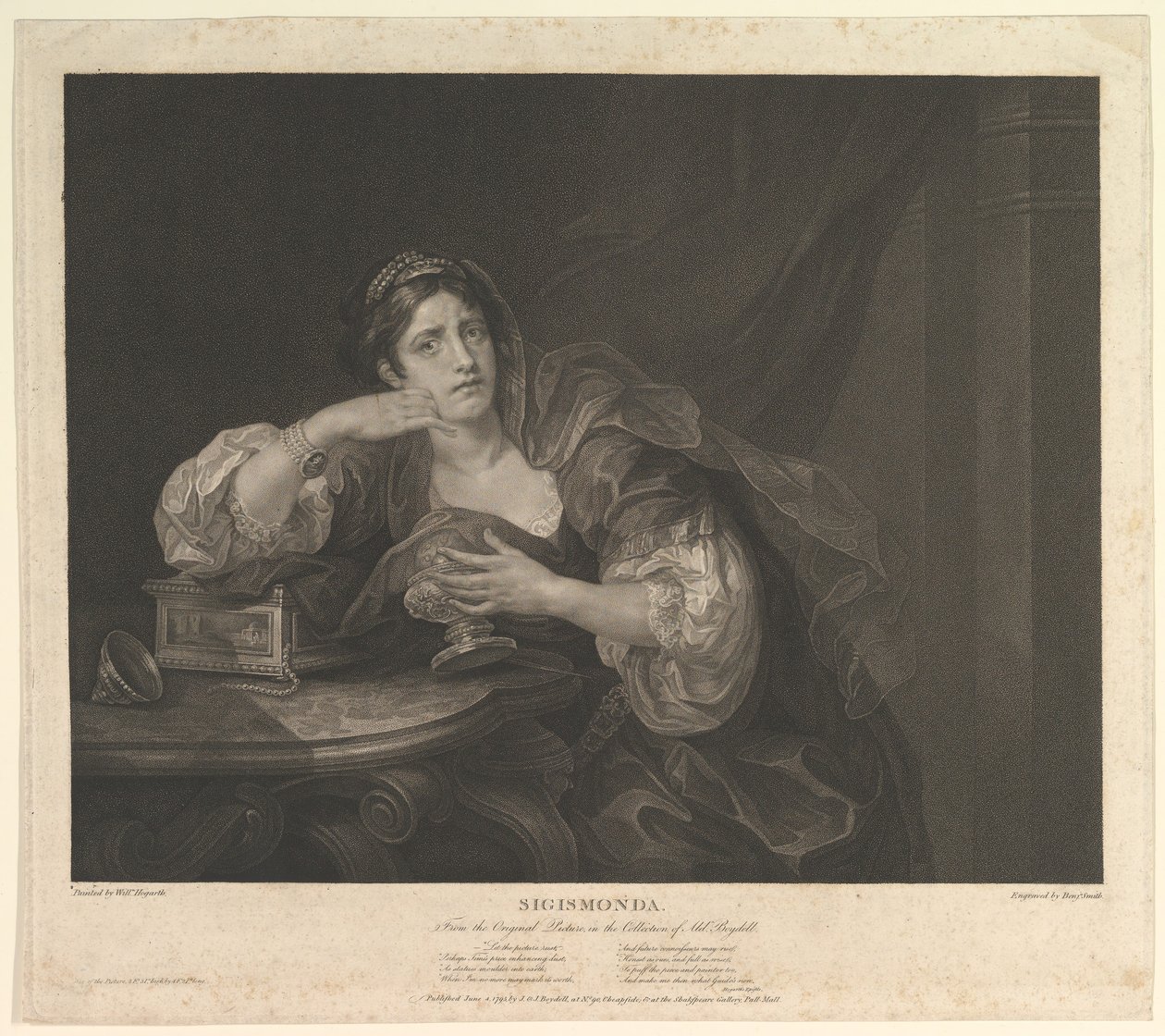 Sigismonda Sigismunda, 4. června 1795. od Benjamin Smith