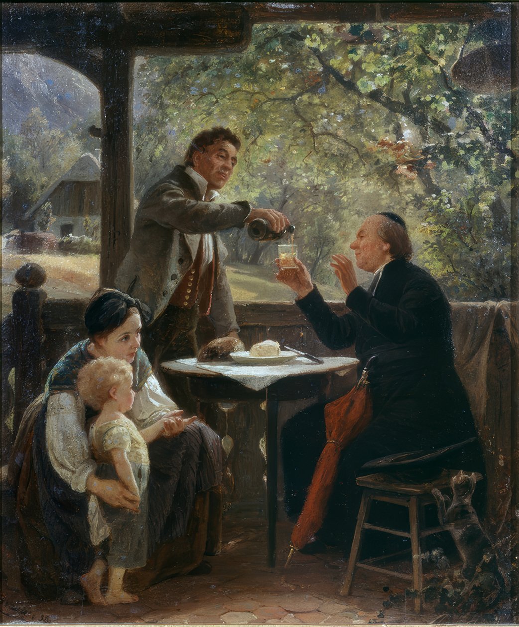 Návštěva pastora od Benjamin Vautier