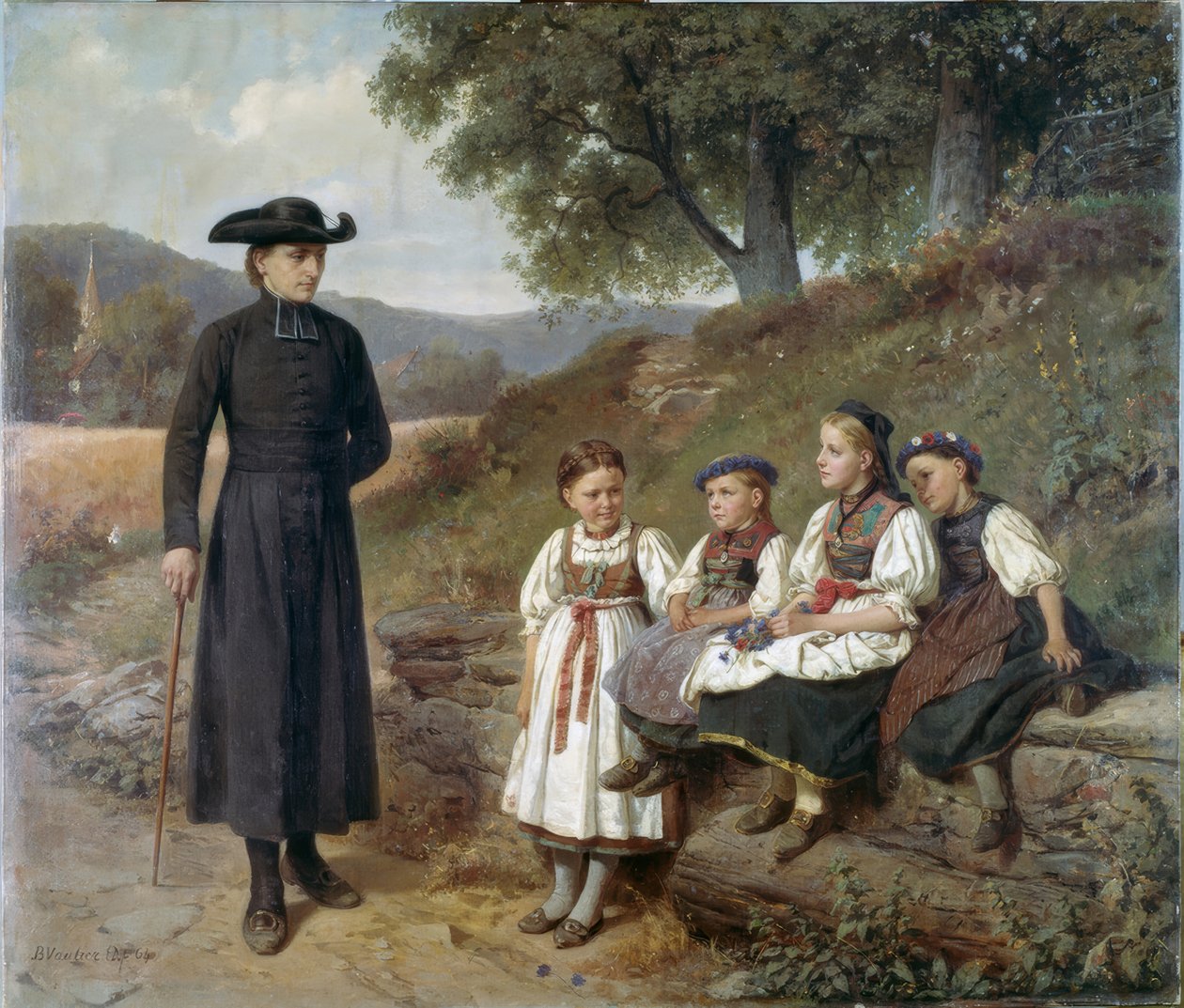Letní neděle od Benjamin Vautier