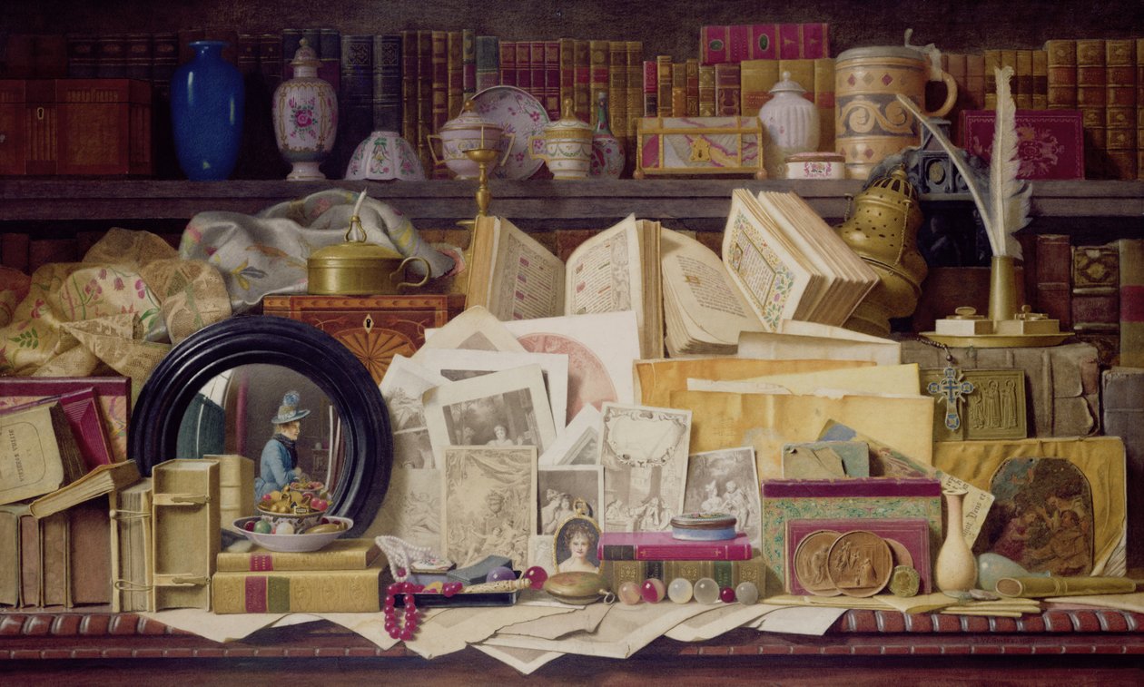 Heirlooms, 1888 (wc na papíře) od Benjamin Walter Spiers