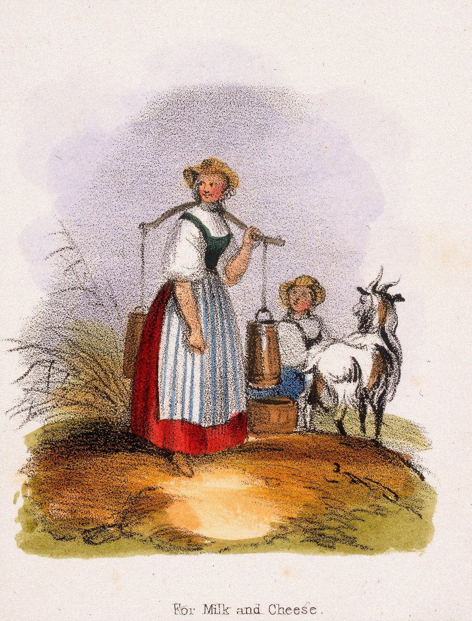 Pro mléko a sýr, c1845 od Benjamin Waterhouse Hawkins