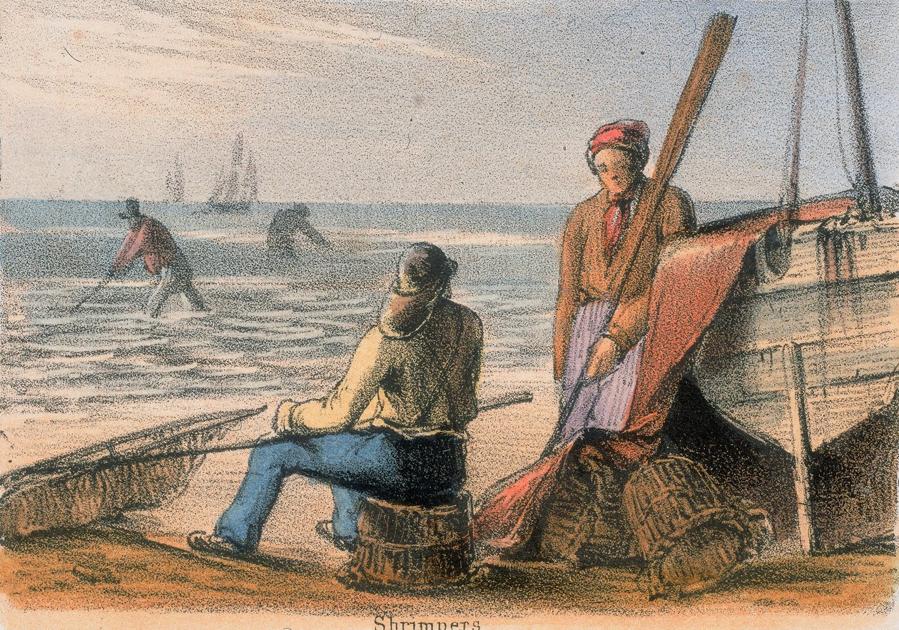 Shrimpers, c1845 od Benjamin Waterhouse Hawkins