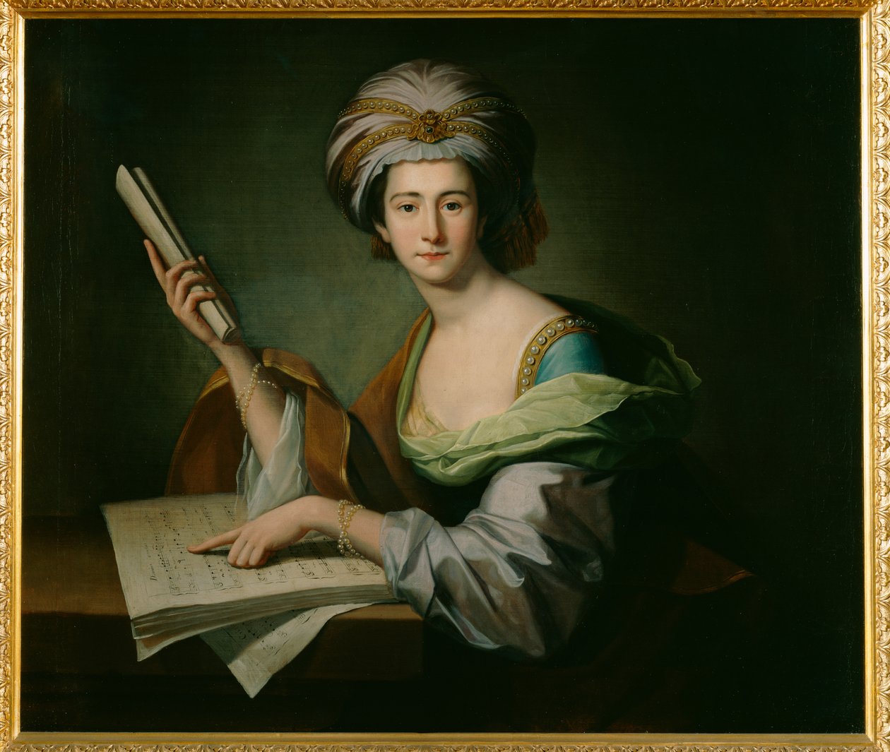 Anna Maria Schulz, Lady Griffin (olej na plátně) od Benjamin West