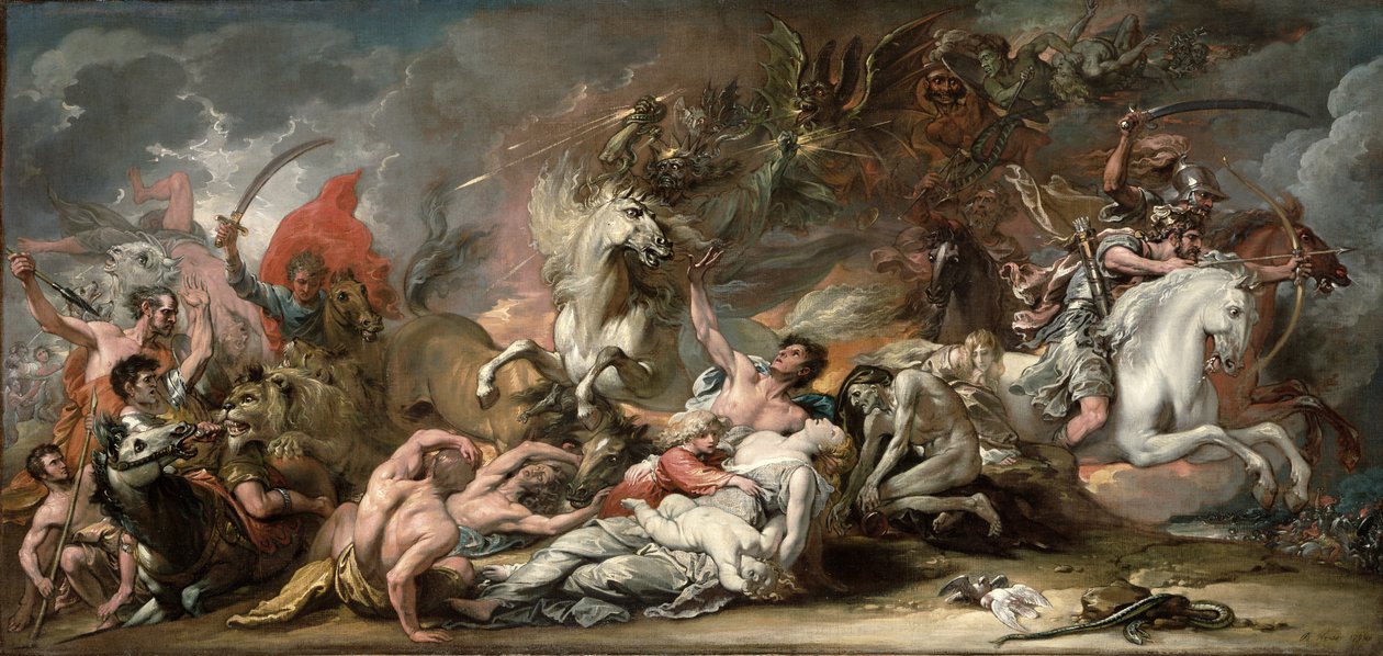 Smrt na bledém koni, 1796 od Benjamin West