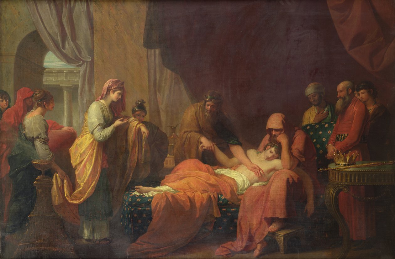 Erasistratus z Ceos od Benjamin West