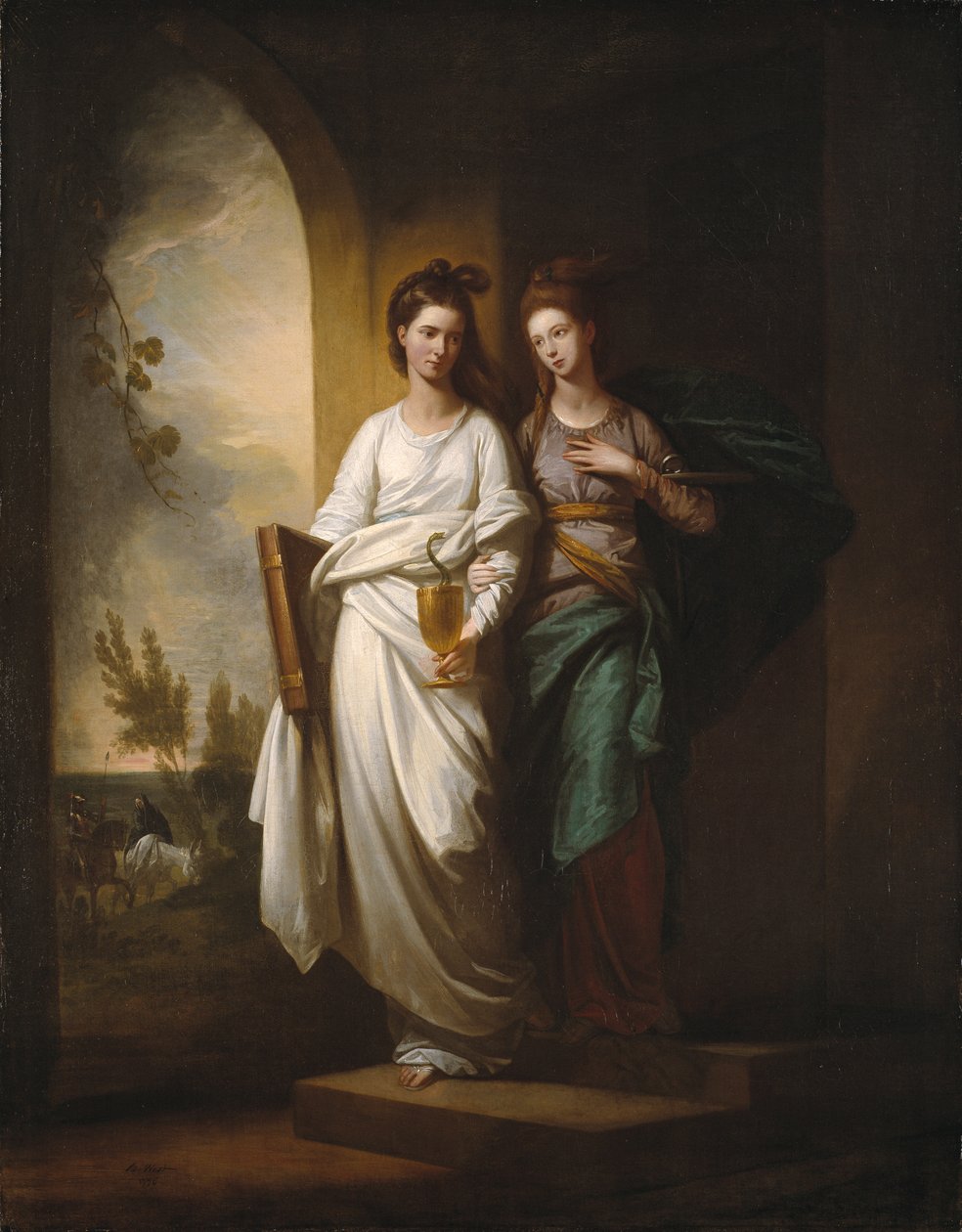 Fidelia a naděje od Benjamin West