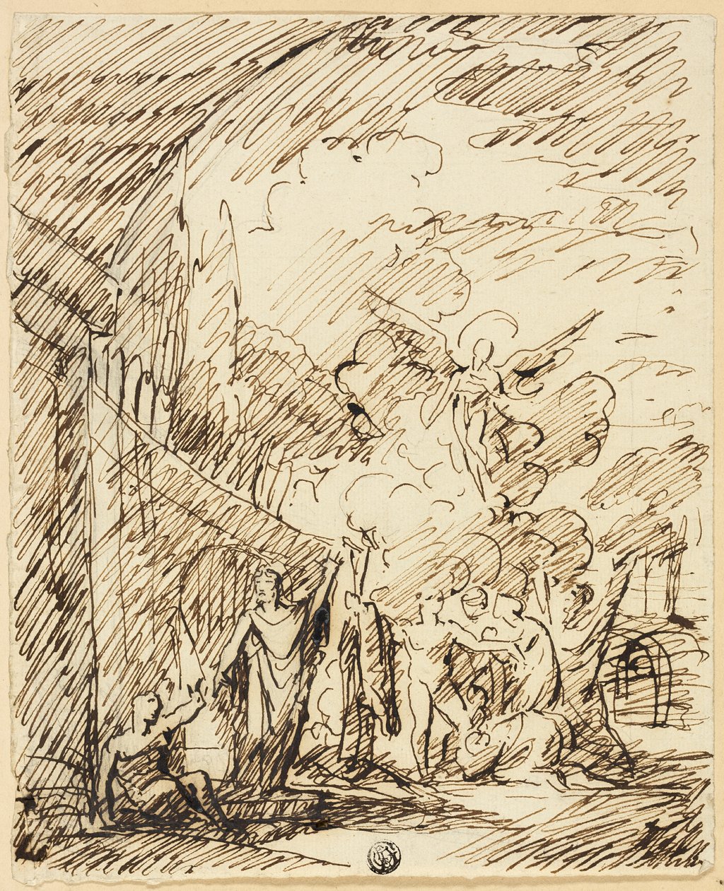 Postavy v krajině od Benjamin West