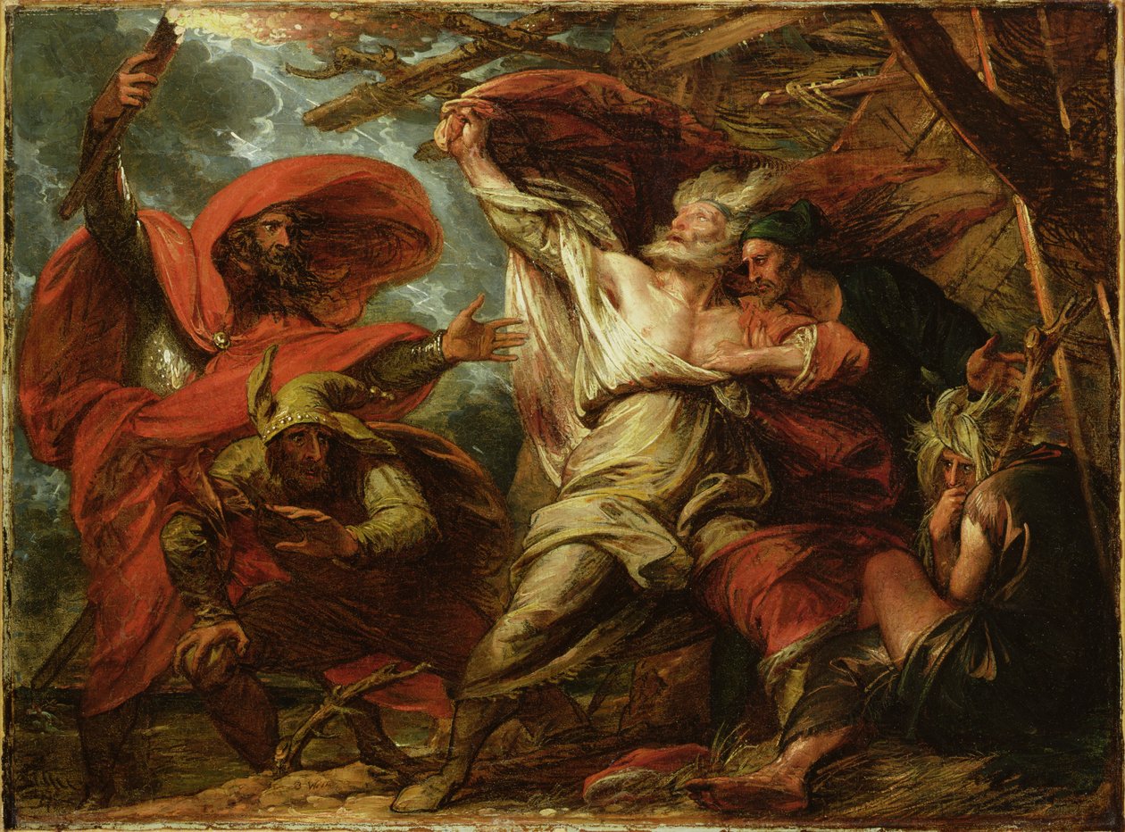 Král Lear, kolem roku 1788 od Benjamin West
