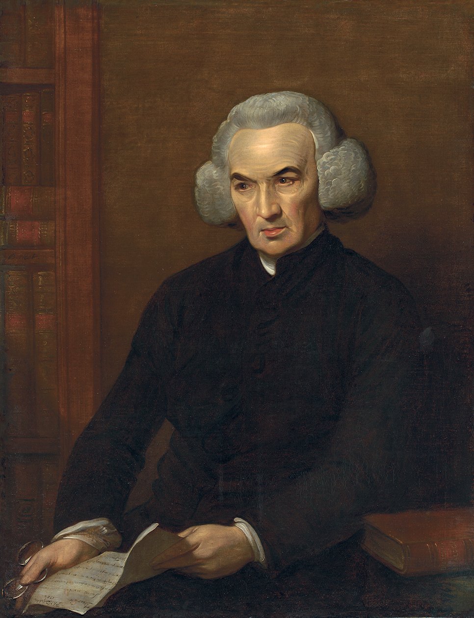 Portrét Dr. Richarda Price, držícího dopis od Benjamina Franklina od Benjamin West