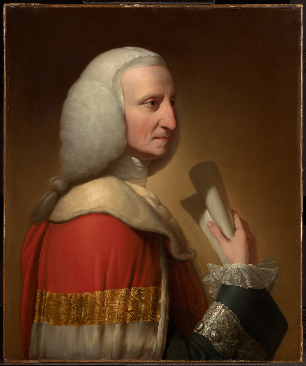 Portrét George, prvního lorda Lytteltona od Benjamin West