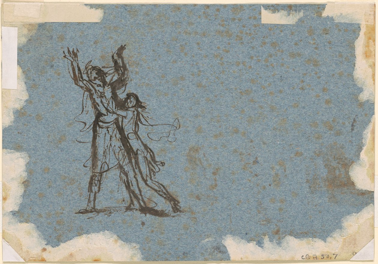 Studie na "Jeftovu dceru" od Benjamin West