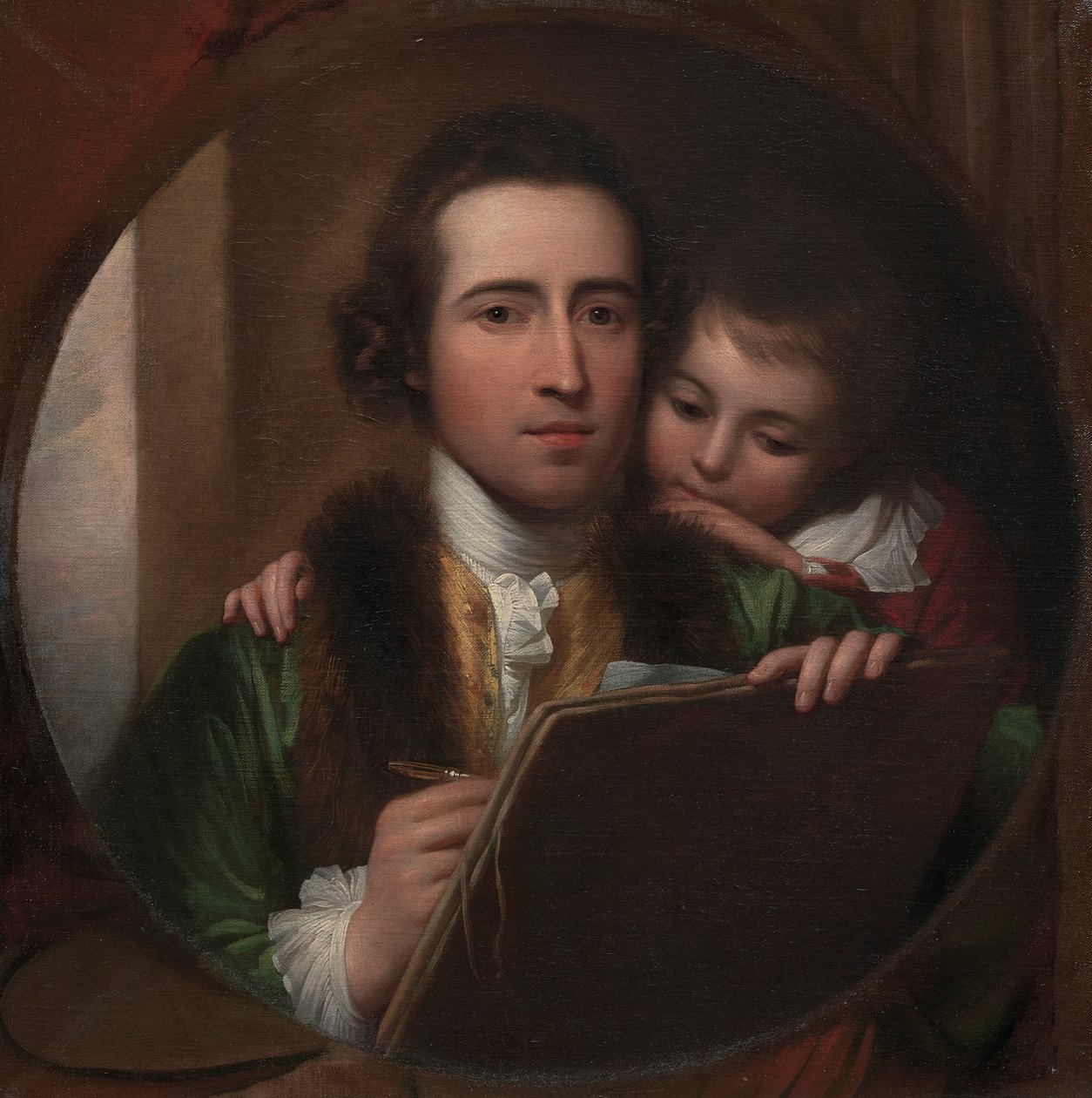 Umělec a jeho syn Raphael od Benjamin West