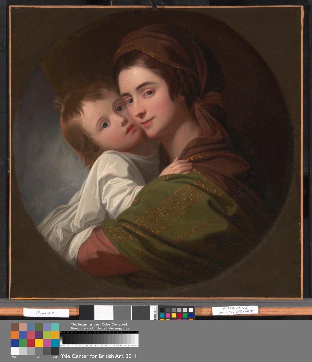 Umělcova manželka Elizabeth a jejich syn Raphael od Benjamin West
