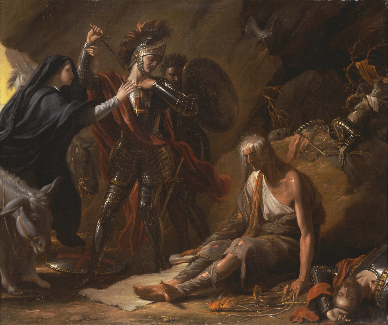 Jeskyně zoufalství od Benjamin West