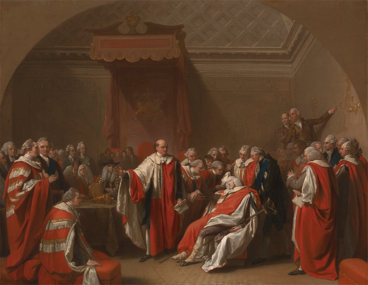 Smrt Chathama od Benjamin West