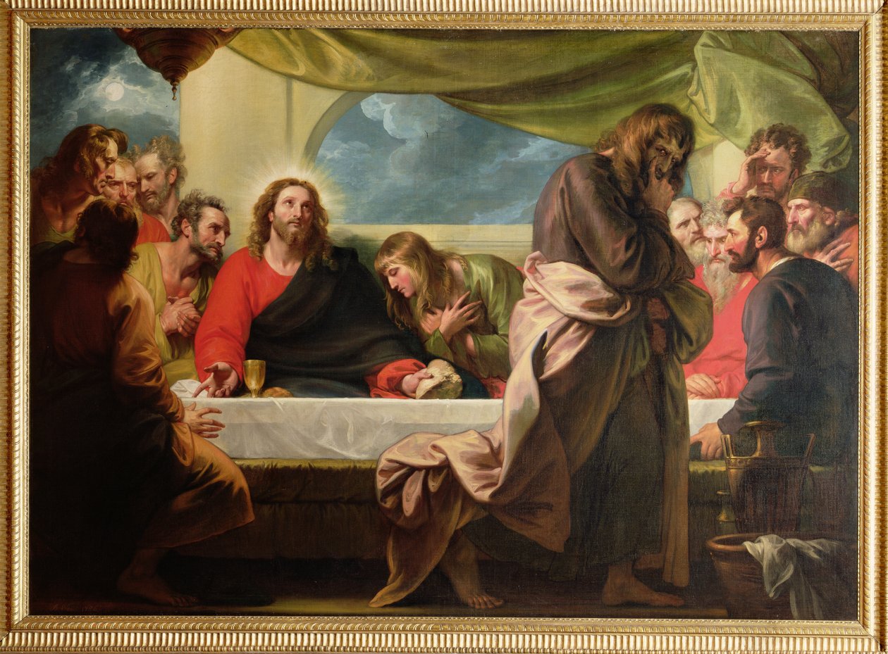 Poslední večeře, 1786 od Benjamin West