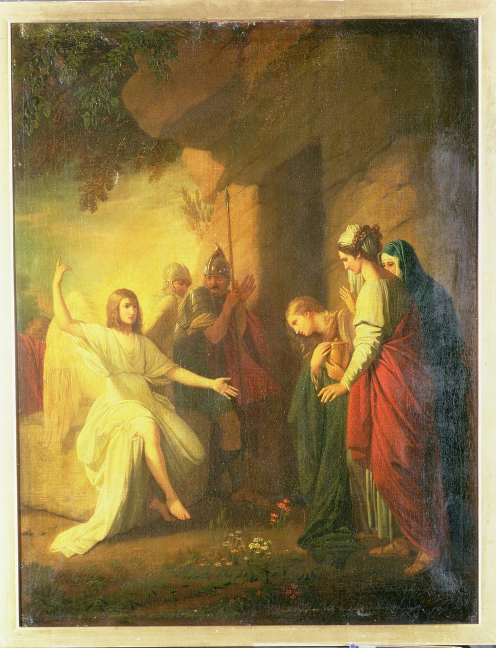 Ženy u hrobu - Anděl u hrobu Krista, 1768 od Benjamin West