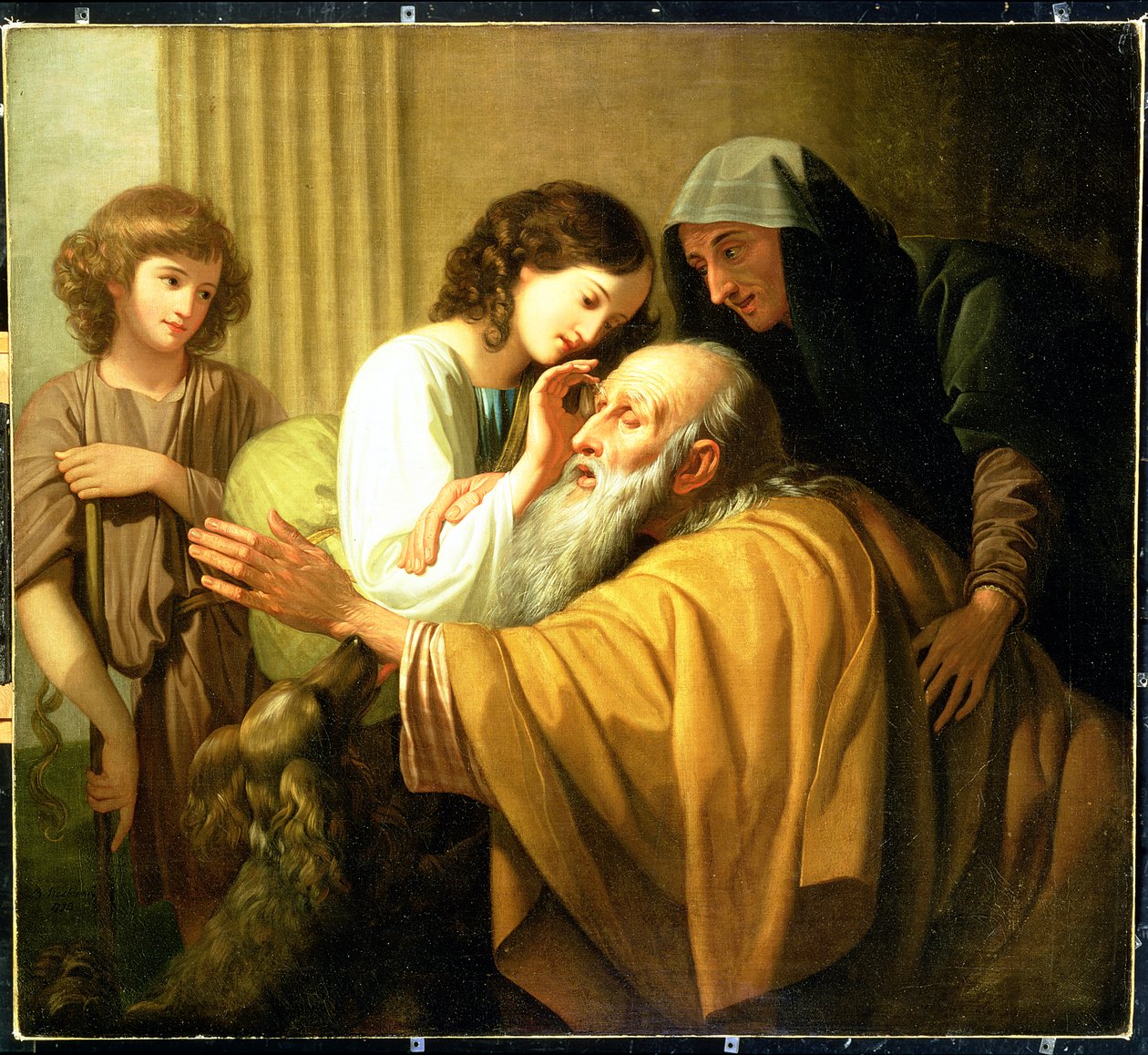 Tobias léčí slepotu svého otce, 1772 od Benjamin West