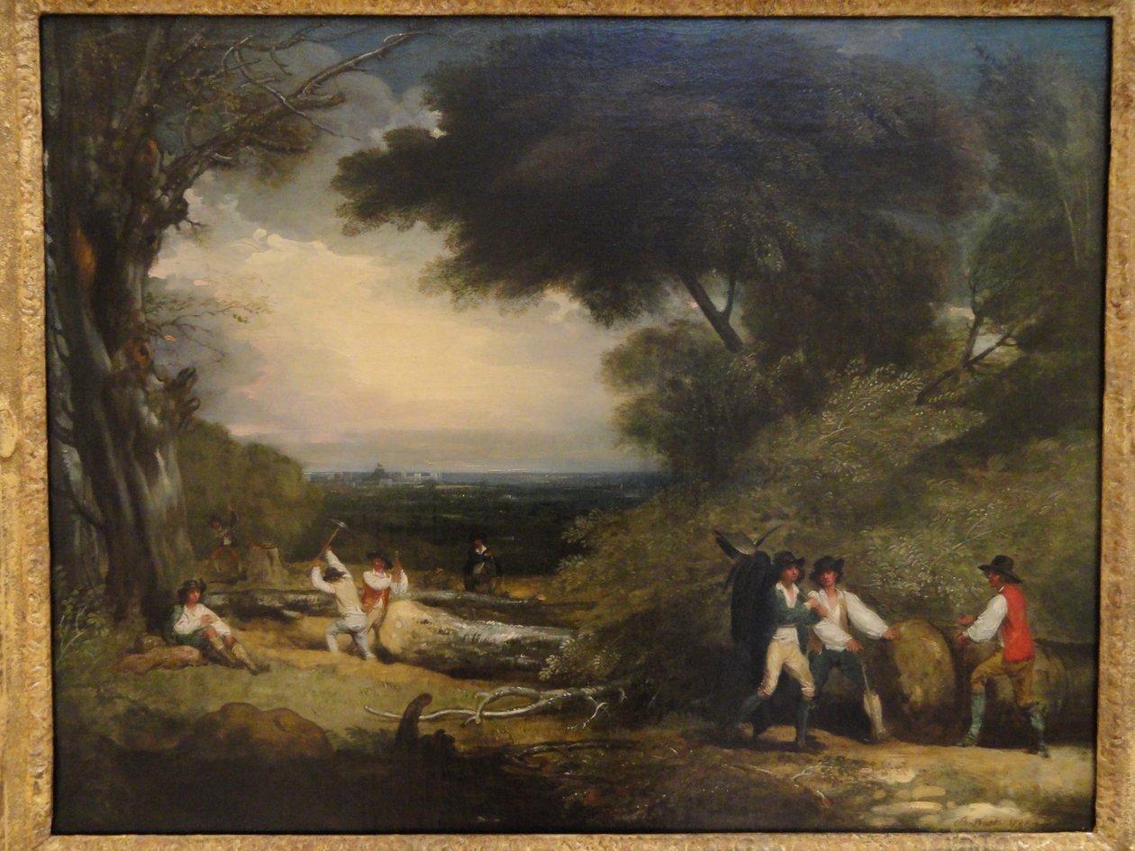 Dřevorubci ve Windsor Parku od Benjamin West