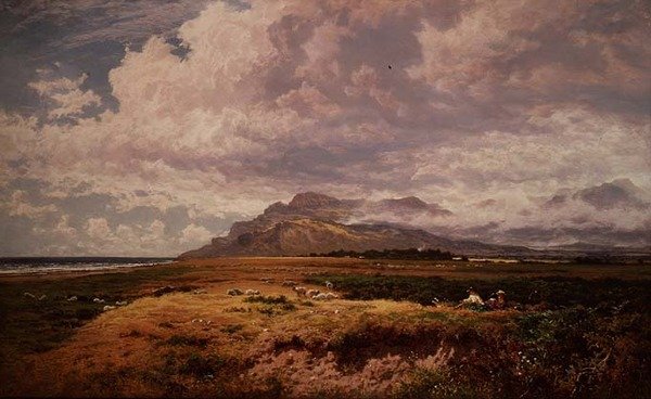 Poblíž Harlech, Severní Wales od Benjamin Williams Leader