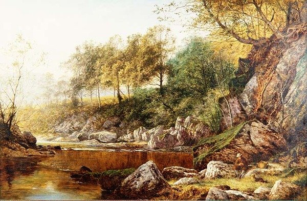 Na řece Conway od Benjamin Williams Leader