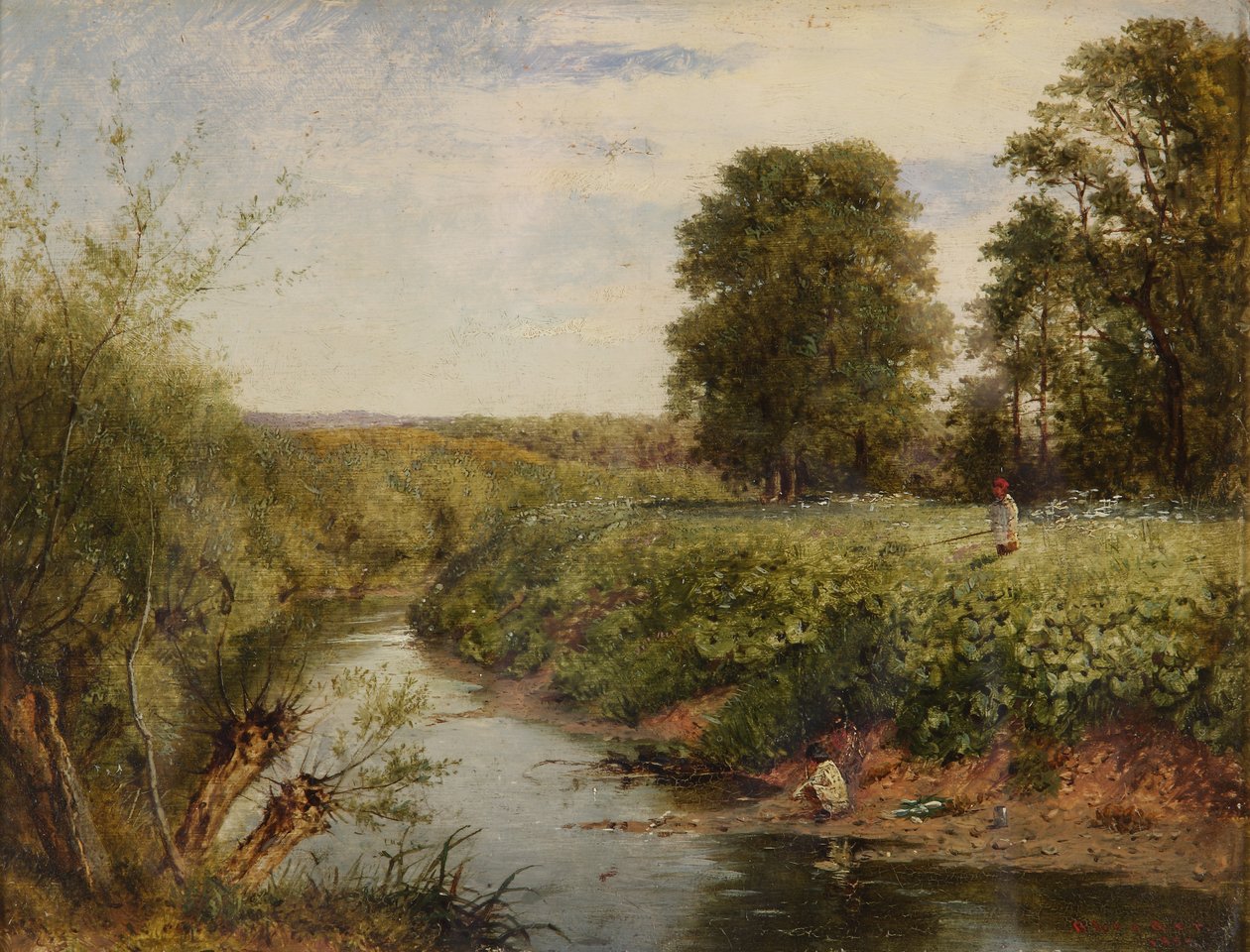 Na Teme ve Worcesteru, 1855 od Benjamin Williams Leader