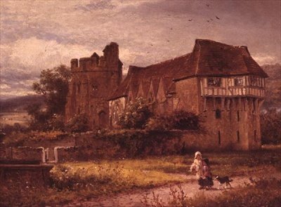 Hrad Stokesay, Shropshire od Benjamin Williams Leader