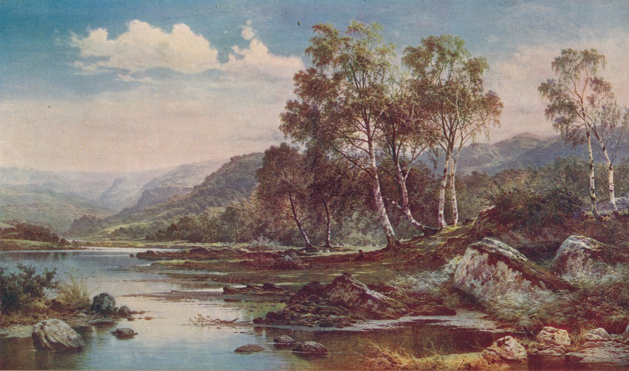 Údolí Llugwy, 1883, c1900 od Benjamin Williams Leader