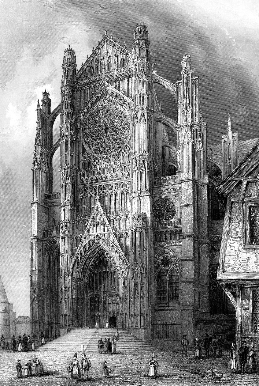 Jižní transept katedrály Beauvais, Francie, 1836. od Benjamin Winkles
