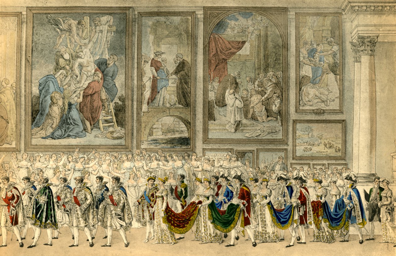 „Svatební procesí Napoleona a Marie Louise Rakouska“, 1810, 1921 od Benjamin Zix