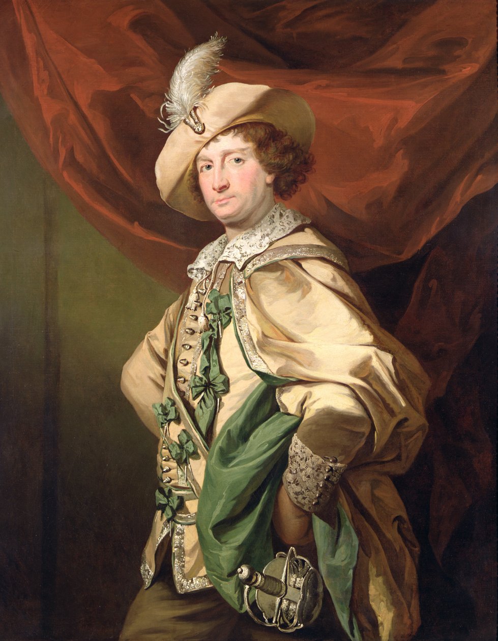 Henry Woodward jako Petruchio, kolem 1773-74 od Benjamin van der Gucht