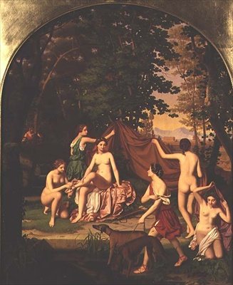Diana a její nymfy od Benno Friedrich Tormer