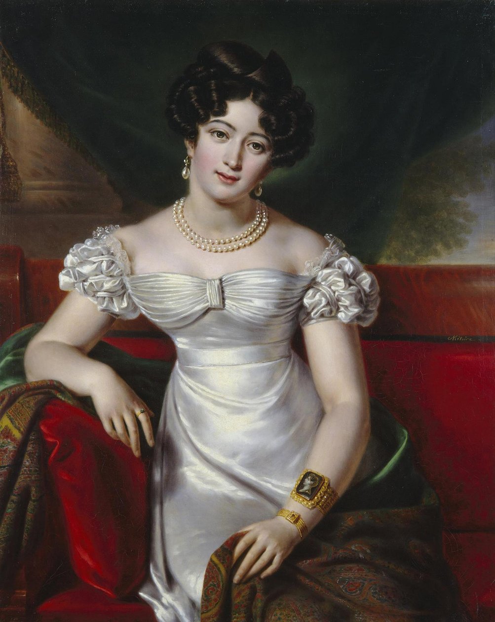 Portrét hraběnky Julie Samoilové, cca 1825 od Benois Charles Mitoire