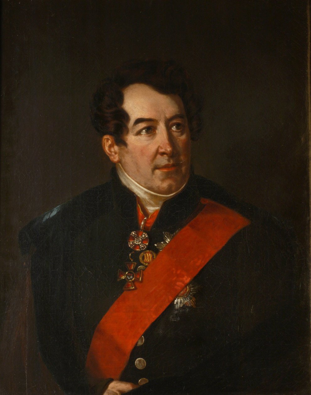 Portrét básníka Dmitrije Osipoviče Baranova 1773-1834, konec 20. let 19. století od Benois Charles Mitoire