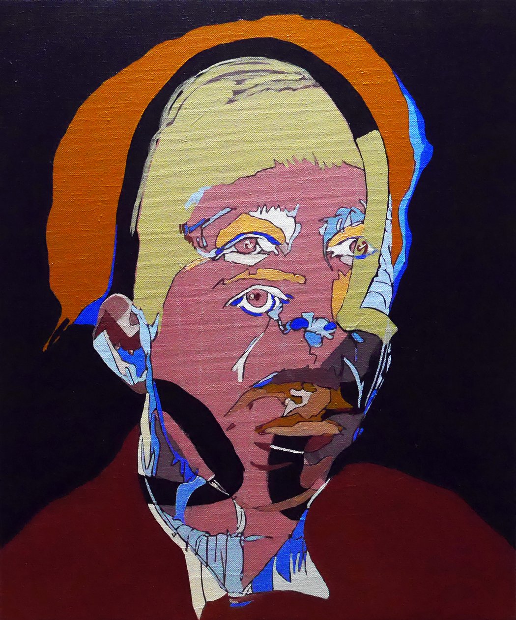 50 významných spisovatelů v dějinách : Simone de Beauvoir, 2015 (olej a akryl na plátně) od Benoit Erwann Boucherot
