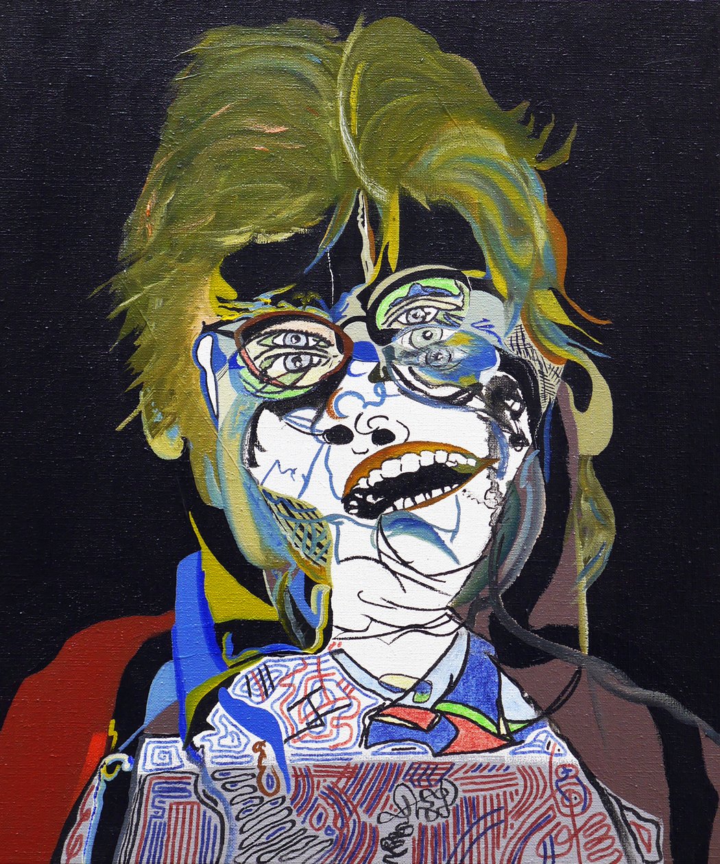 50 významných spisovatelů historie : Stephen King, 2015 (olej a akryl na plátně) od Benoit Erwann Boucherot