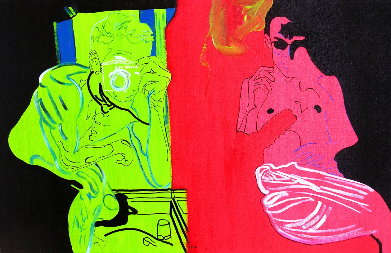 Konec cesty, Palm Springs, 2003 (olej na plátně) od Benoit Erwann Boucherot
