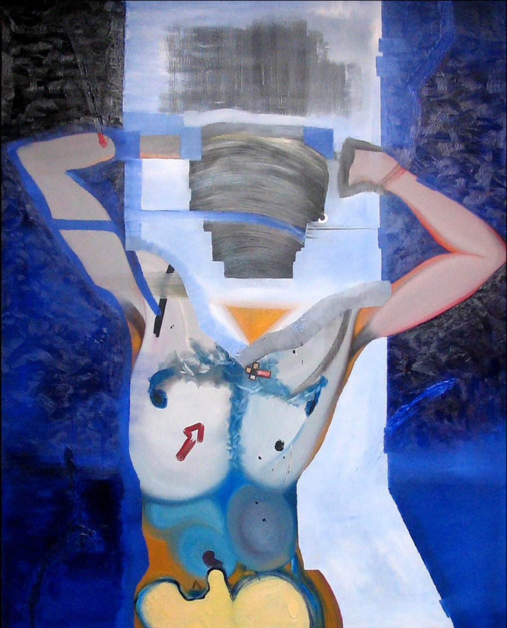 Homme libre, 2006 (olej a akryl na plátně) od Benoit Erwann Boucherot