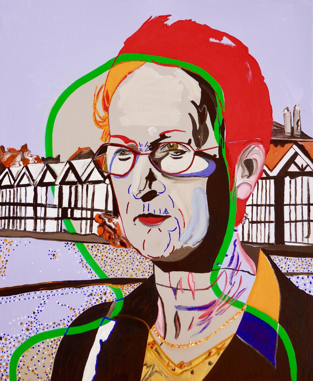 La Nef des fous : Marie Therese, 2020 (olej na plátně) od Benoit Erwann Boucherot