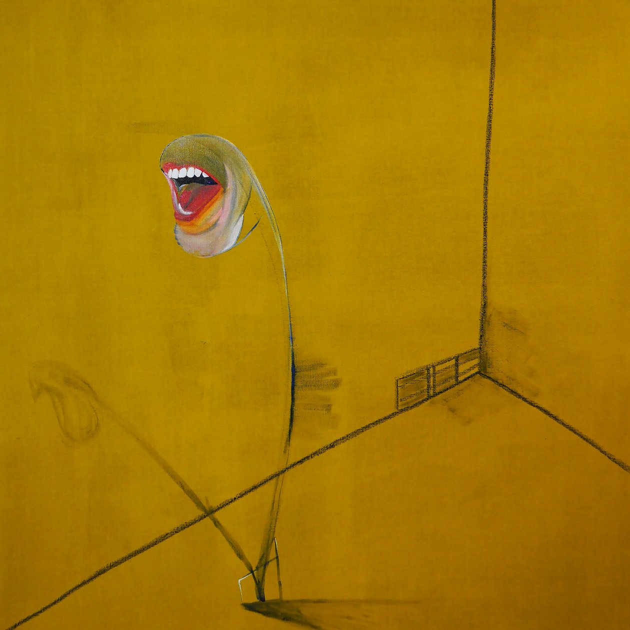 La colère, panel 2, 2016 (olej a akryl na plátně) od Benoit Erwann Boucherot