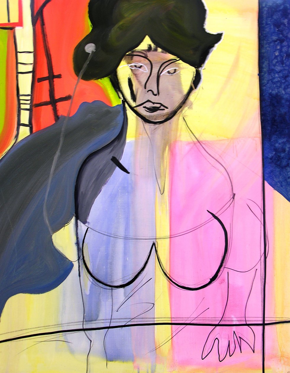 Slečna N. 1, 2000 (olej na plátně) od Benoit Erwann Boucherot