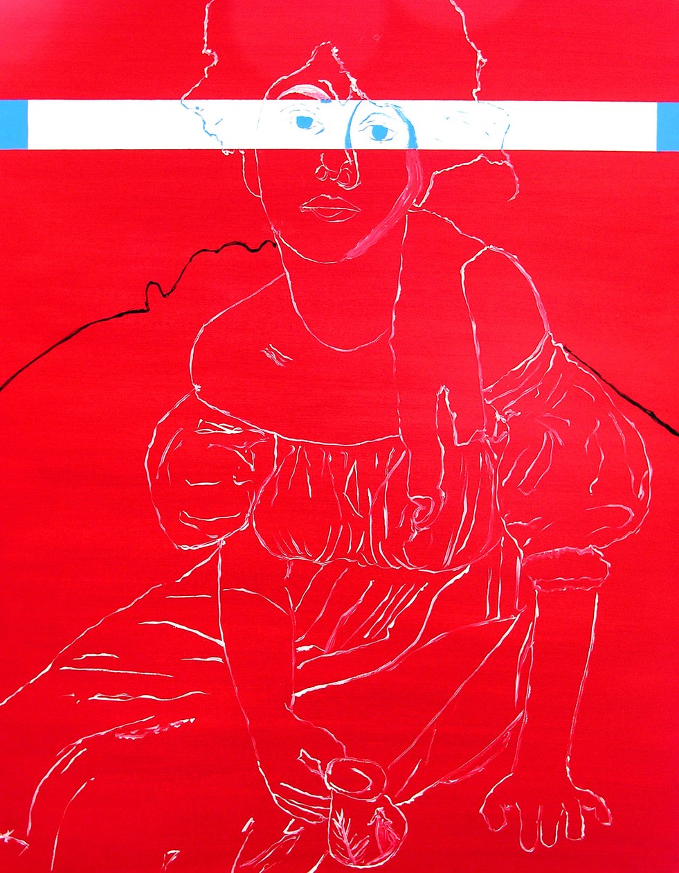 Slečna N. 2, 2000 (olej na plátně) od Benoit Erwann Boucherot