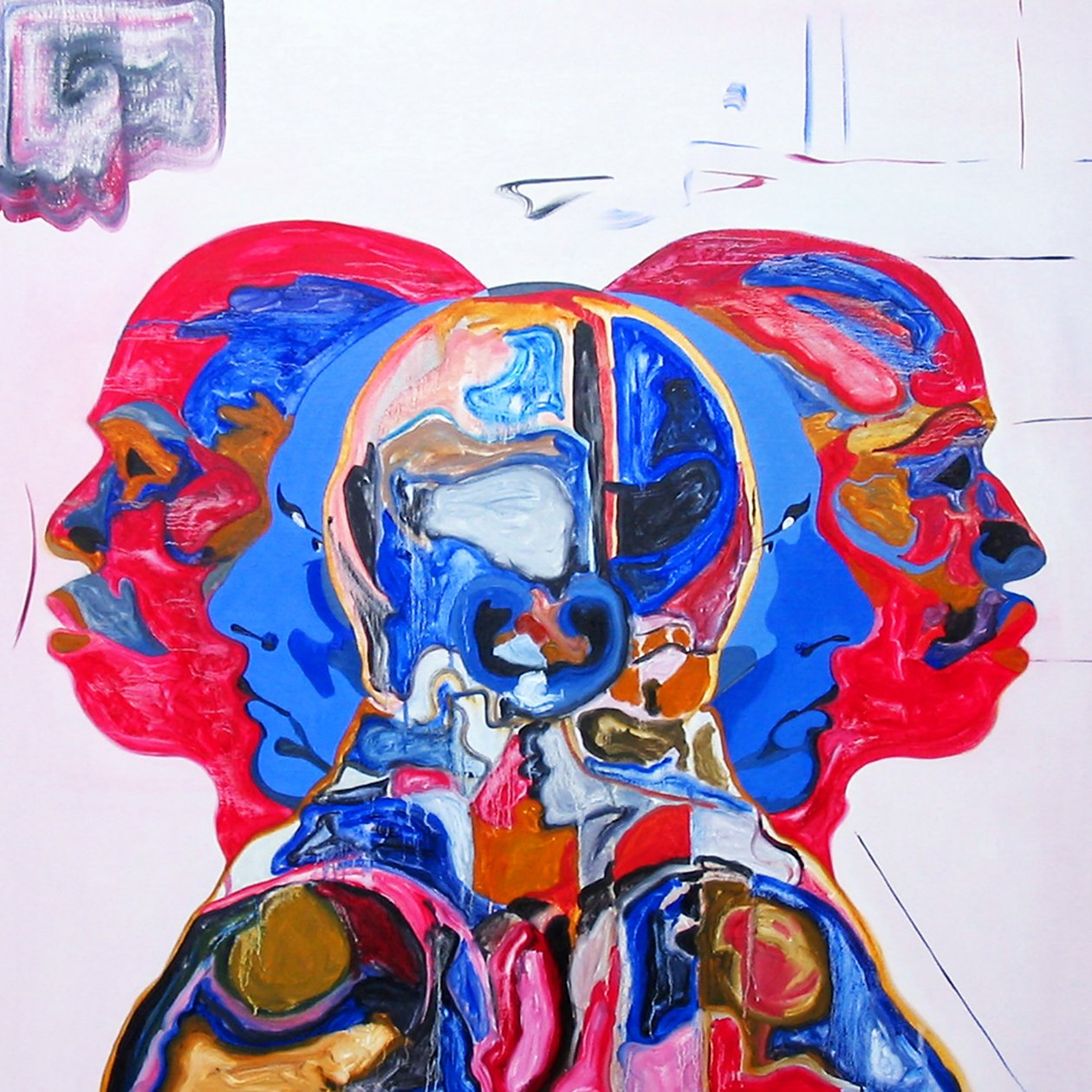Robert M. a chlapci, 2005 (olej na plátně) od Benoit Erwann Boucherot