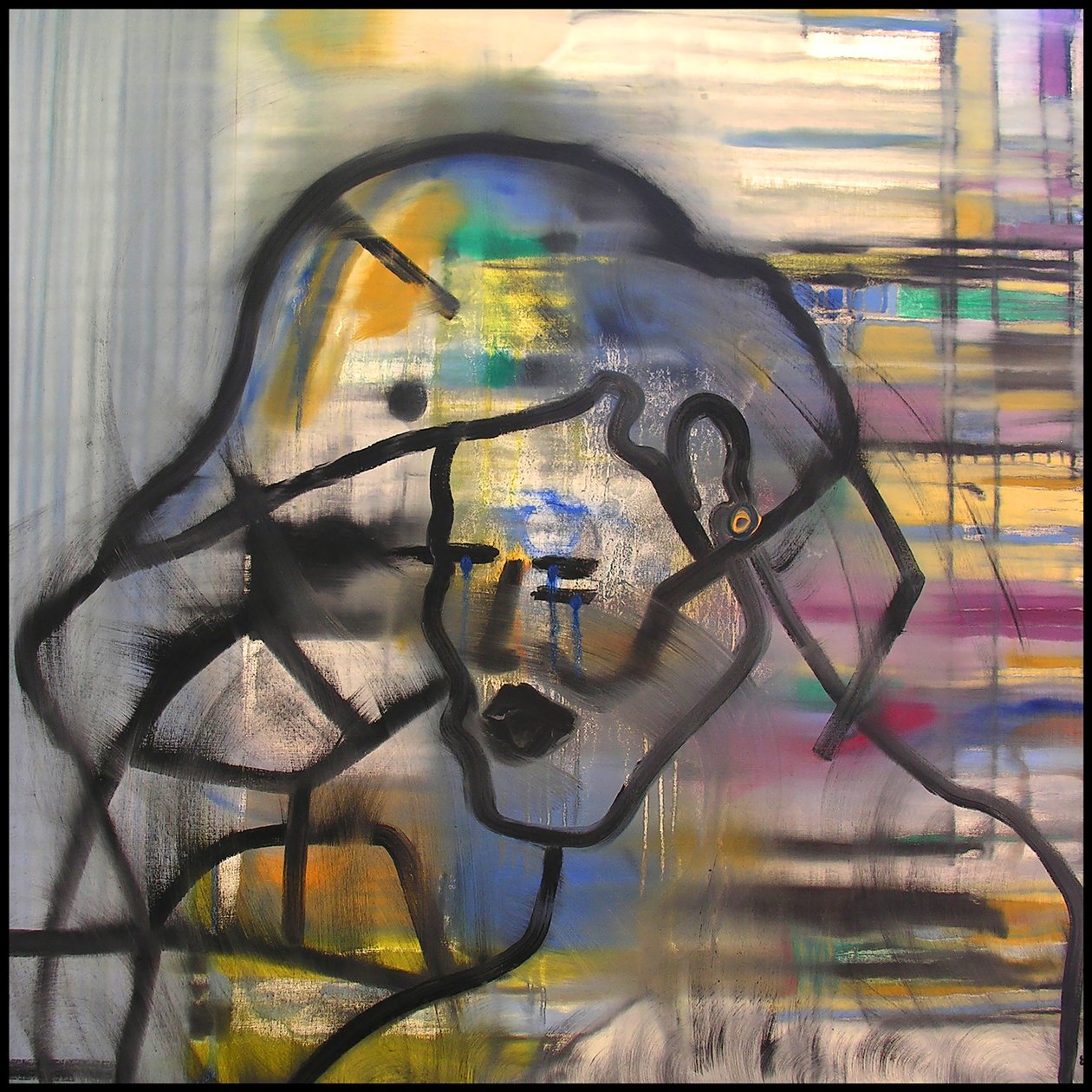Surautoportrét 1, 2003 (olej na plátně) od Benoit Erwann Boucherot