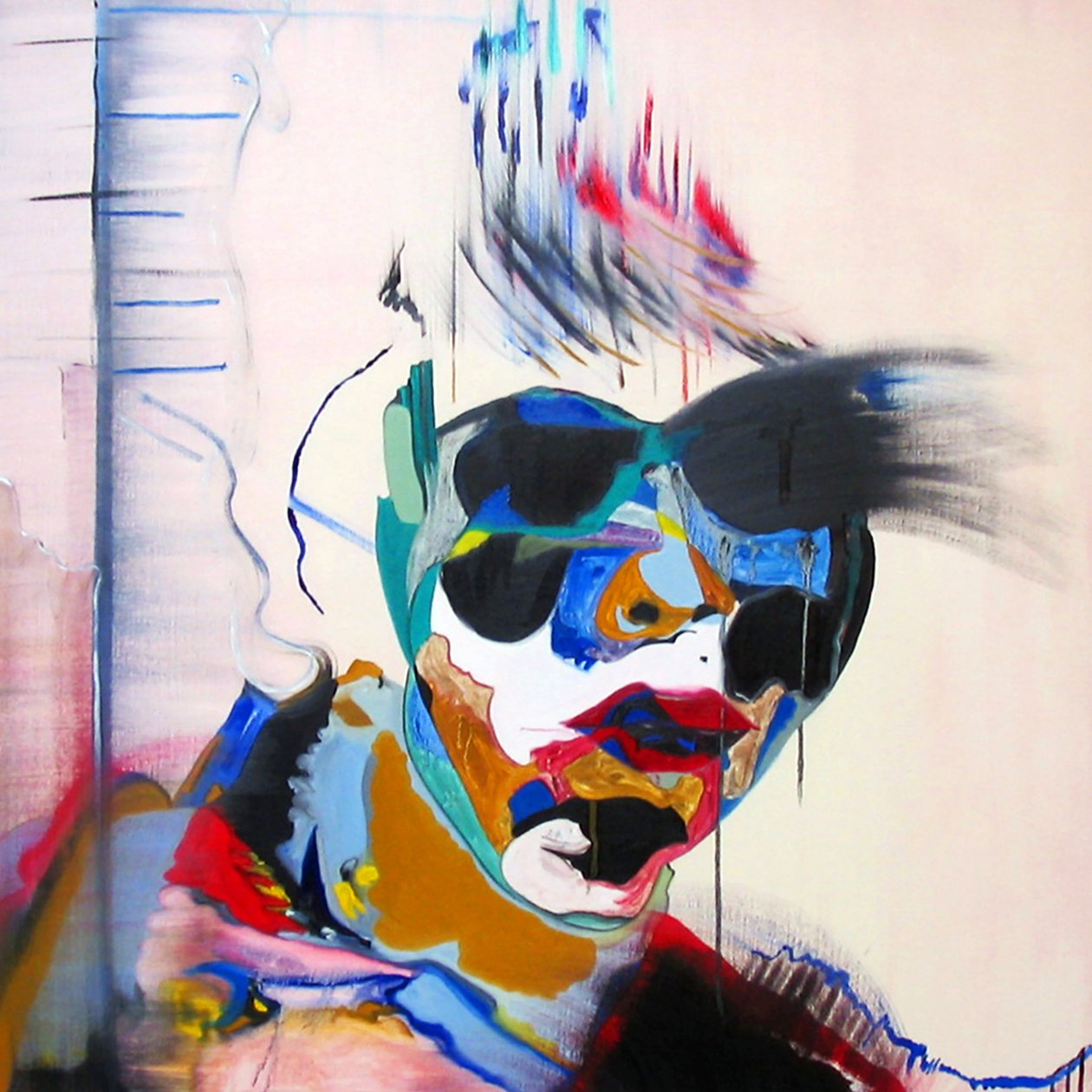 Surportrét: Studie tváře v krajině, 2005 (olej na plátně) od Benoit Erwann Boucherot
