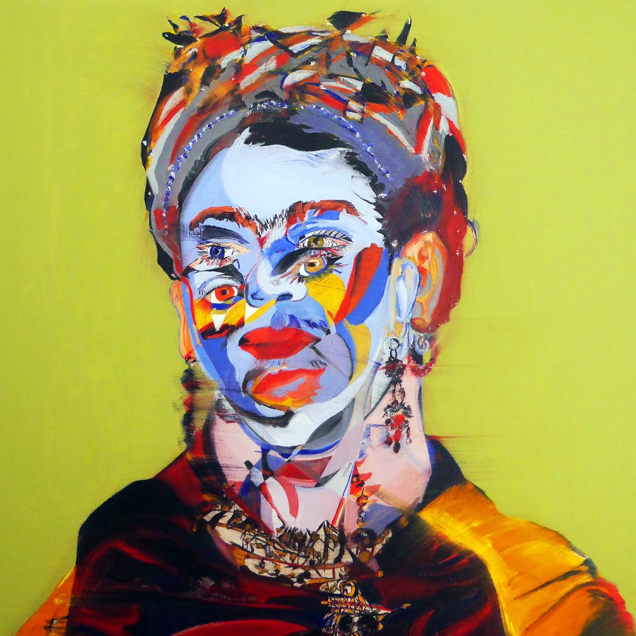 Surportrét : Frida Kahlo, 2018 (olej na plátně) od Benoit Erwann Boucherot