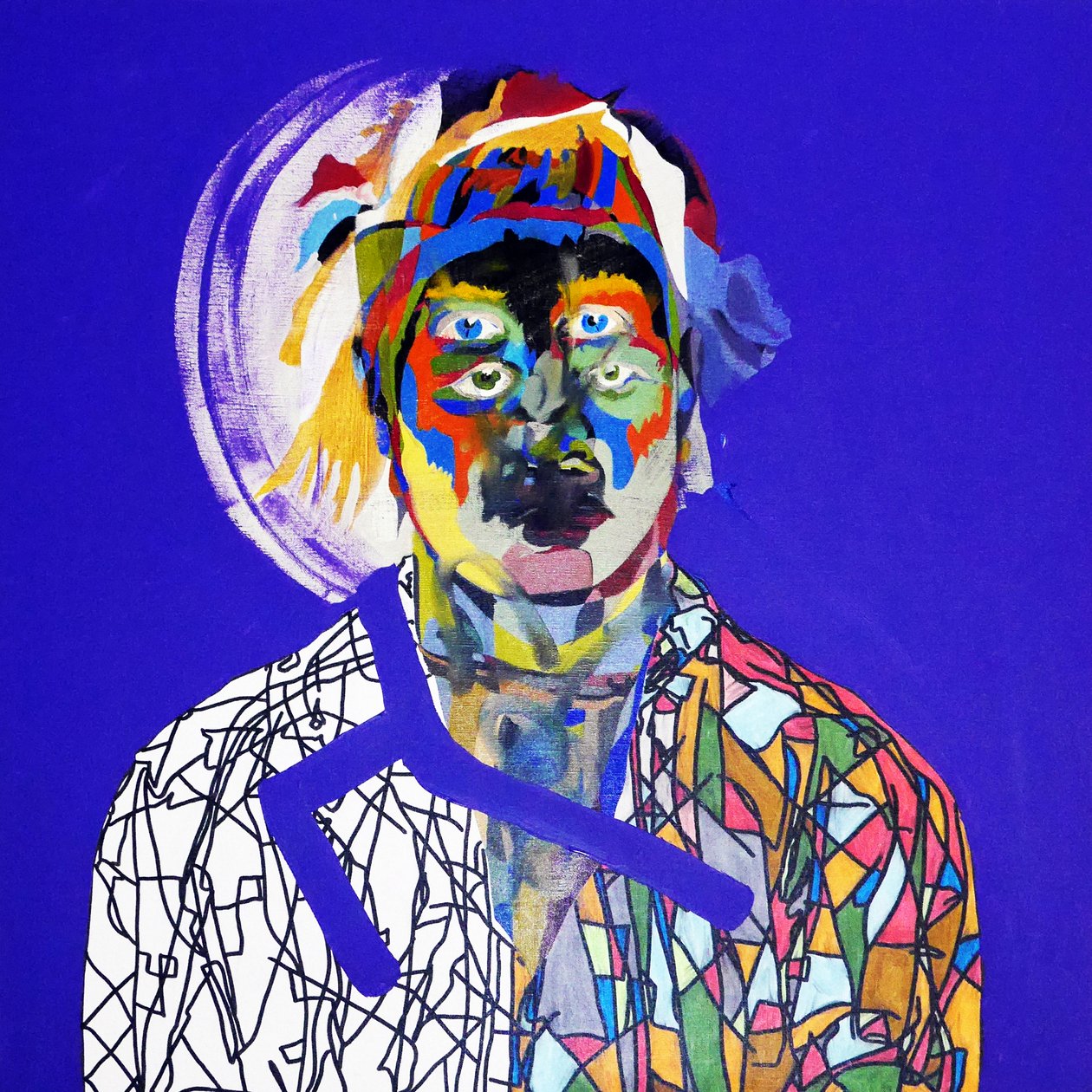 Surportrét : Olivier Corseri, 2019 (olej na plátně) od Benoit Erwann Boucherot
