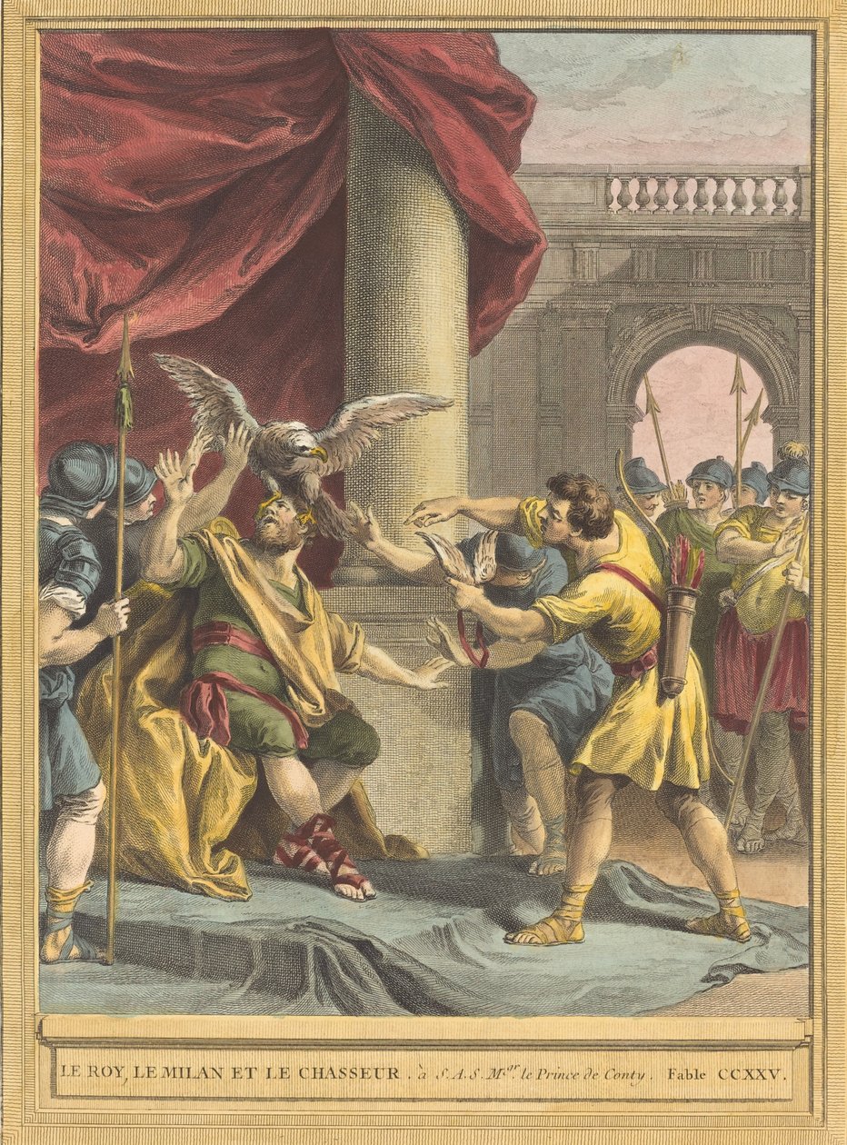 Král, drak a lovec Král, drak a lovec, vydáno v roce 1759. od Benoit Louis Prevost