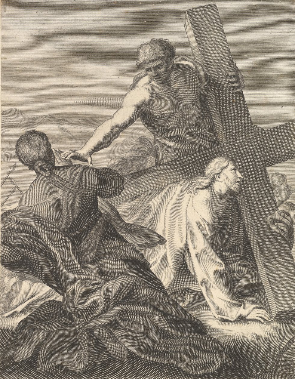 Kristus nesoucí kříž, 1680-1719. od Benoit Thiboust