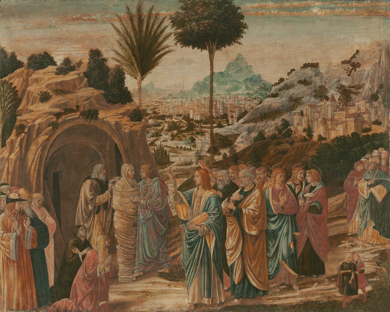 Vzkříšení Lazara od Benozzo di Lese di Sandro Gozzoli